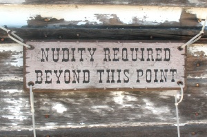 Nude sign